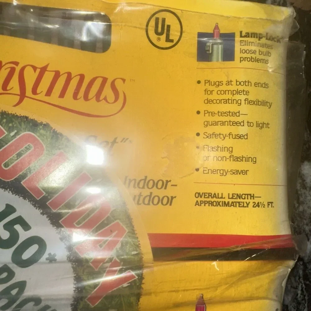 3 VTG NOS 1991 Kodak Color of Christmas Light Extra Bright Add-A-Set 200 Total
